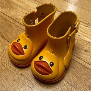 Mini Melissa duck rain boots